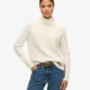Jersey de cuello alto de punto elástico