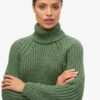 Jersey de cuello alto de punto holgado