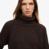 Jersey de cuello alto de punto holgado