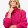 Jersey de cuello alto de punto holgado