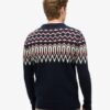 Jersey de cuello redondo con punto Fairisle