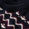 Jersey de cuello redondo con punto Fairisle