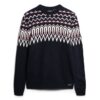 Jersey de cuello redondo con punto Fairisle
