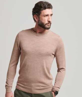 Jersey de cuello redondo de merino
