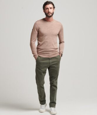 Jersey de cuello redondo de merino