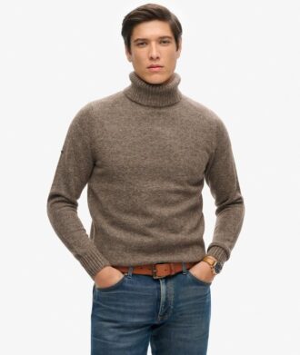 Jersey de cuello vuelto cepillado