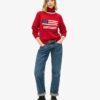 Jersey de cuello vuelto estilo americano