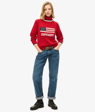 Jersey de cuello vuelto estilo americano