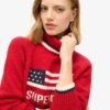 Jersey de cuello vuelto estilo americano