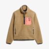 Jersey de forro polar Vintage con media cremallera