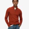 Jersey de merino con media cremallera