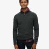 Jersey de merino con media cremallera