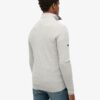 Jersey de merino con media cremallera