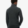 Jersey de merino con media cremallera