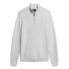 Jersey de merino con media cremallera