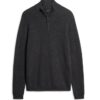 Jersey de merino con media cremallera