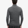 Jersey de punto bordado con media cremallera Essential