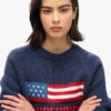 Jersey de punto con cuello redondo Americana