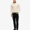 Jersey de punto con cuello redondo y textura