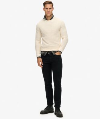 Jersey de punto con cuello redondo y textura