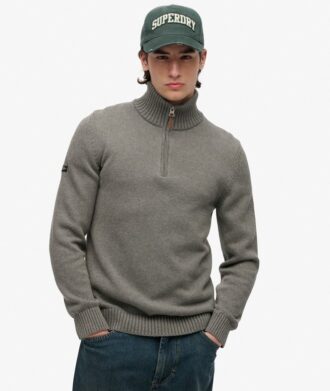 Jersey de punto con media cremallera Cotton Classics