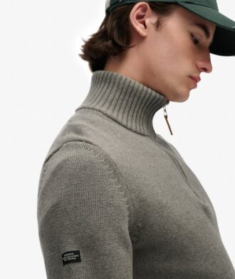 Jersey de punto con media cremallera Cotton Classics