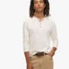 Jersey Henley de manga larga