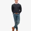 Jersey Henley de manga larga