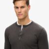 Jersey Henley de manga larga