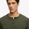 Jersey Henley de manga larga