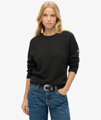 Jersey holgado de punto con cuello redondo