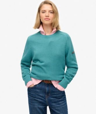 Jersey holgado de punto con cuello redondo