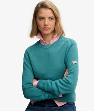 Jersey holgado de punto con cuello redondo