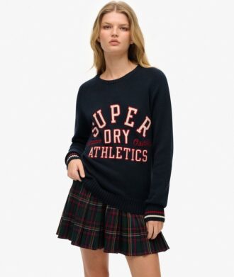 Jersey holgado de punto con estampado gráfico