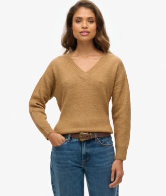 Jersey oversize con cuello en V