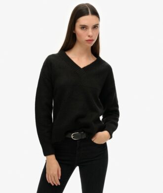 Jersey oversize con cuello en V