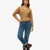 Jersey oversize con cuello en V