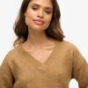 Jersey oversize con cuello en V