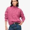Jersey polo de punto trenzado Aran