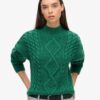 Jersey polo de punto trenzado Aran