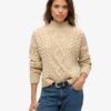 Jersey polo de punto trenzado Aran