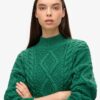 Jersey polo de punto trenzado Aran