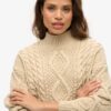 Jersey polo de punto trenzado Aran