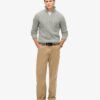 Jersey Vintage Jacob de punto trenzado con media cremallera