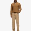Jersey Vintage Jacob de punto trenzado con media cremallera