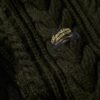 Jersey Vintage Jacob de punto trenzado con media cremallera