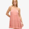 Mini vestido de playa con tirantes