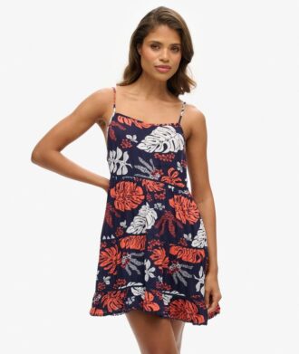 Mini vestido de playa con tirantes