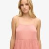 Mini vestido de playa con tirantes