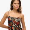Mini vestido de playa con tirantes